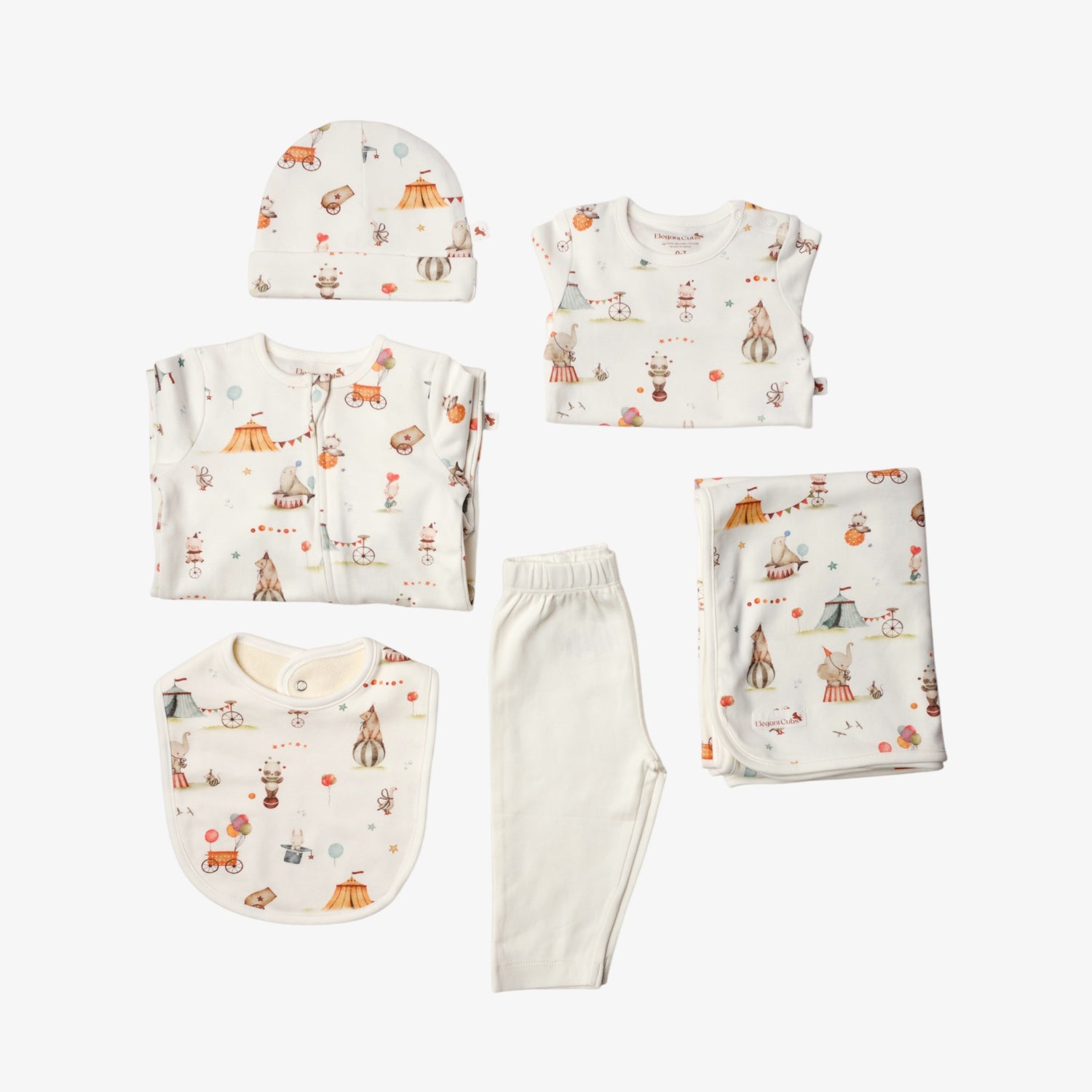 Whimsical Carnival Organic Cotton 6-Piece Gift Set